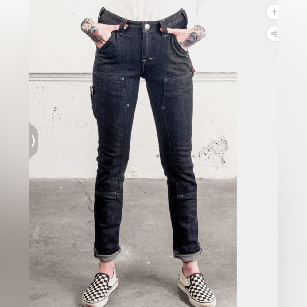 Dovetail maven slim stretch indigo denim jeans .NWT